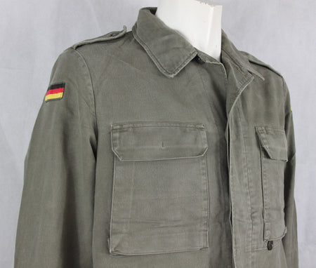 Genuine Surplus German Army Moleskin Shirt Jacket Olive 36-38" Chest