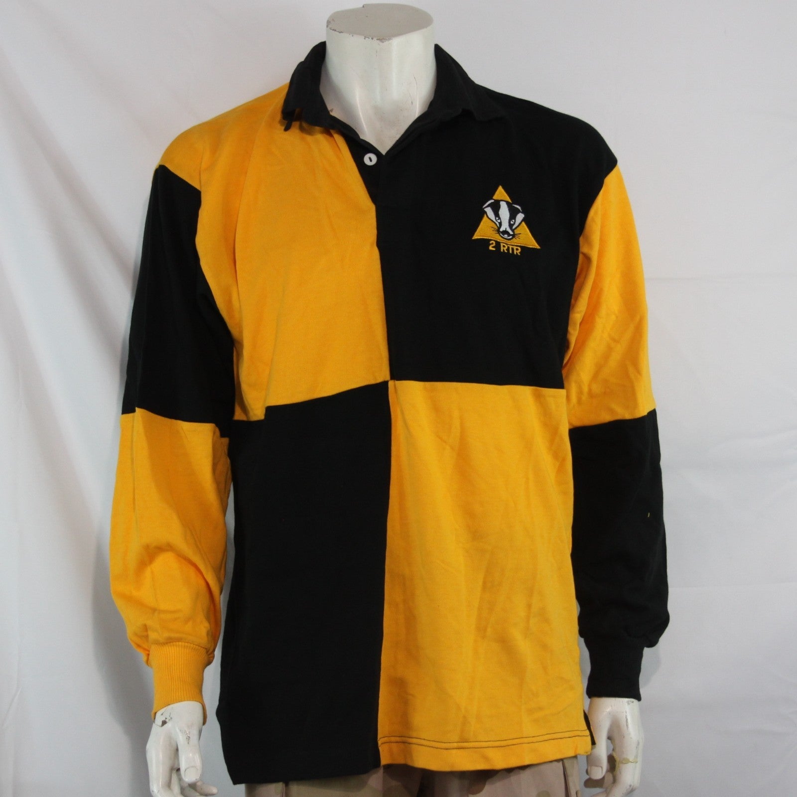 Genuine Surplus British Army Royal Tank Regiment Rugby Shirt Cotton Large (4281)