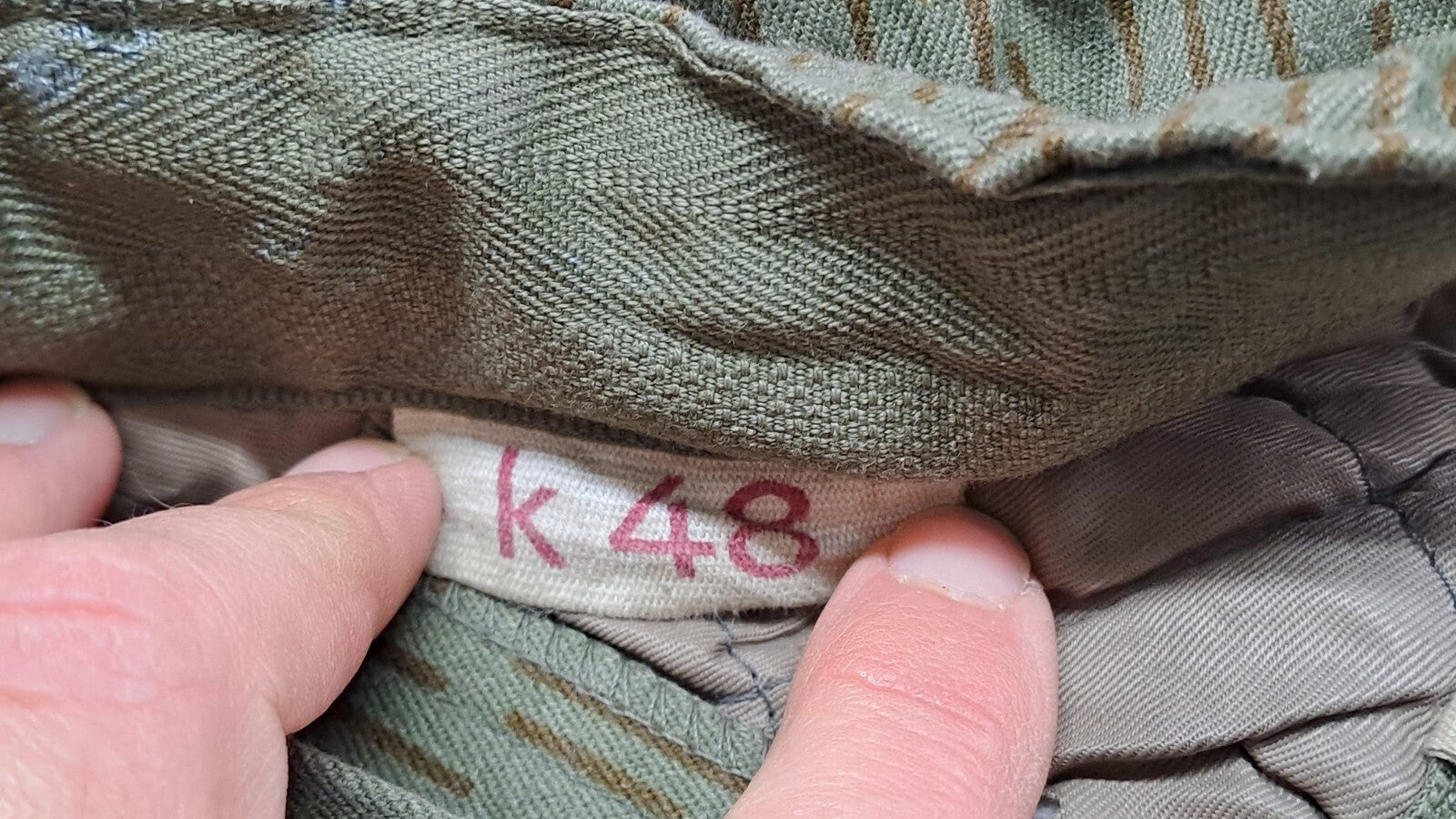 Genuine Surplus East German Army Vintage Rain Drop Camo Padded Winter Trousers