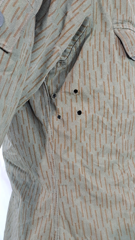 Genuine Surplus East German Strichtarn Raindrop Camo Jacket Canvas Vintage (3073