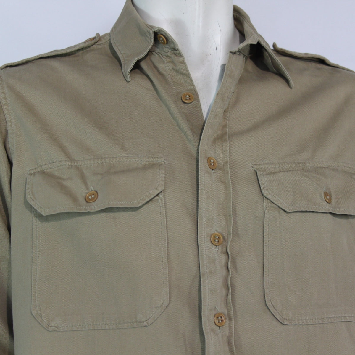 Genuine Surplus Private Purchase Regulation Officers Shirt Khaki Sand 42" (3423)