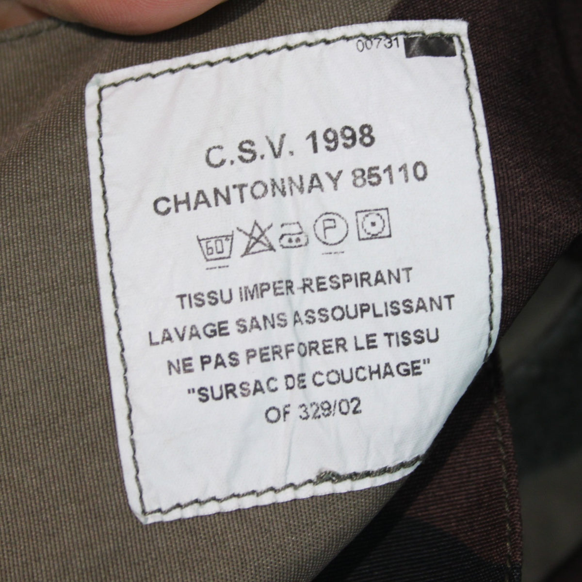 Waterproof Bivi Bag French Army CCE Camo Genuine Surplus Built in Cover (4393)