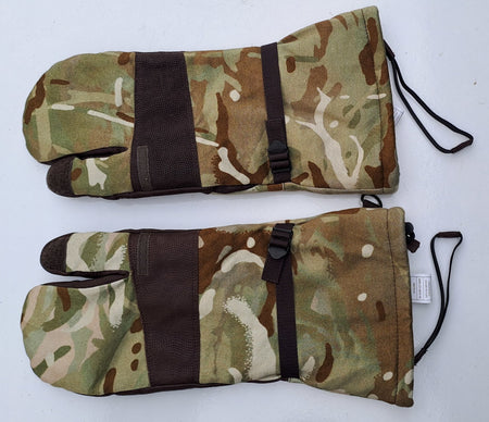 Genuine Surplus British Army MTP Gore-tex Lined Blizzard ECW Arctic Mittens 2792