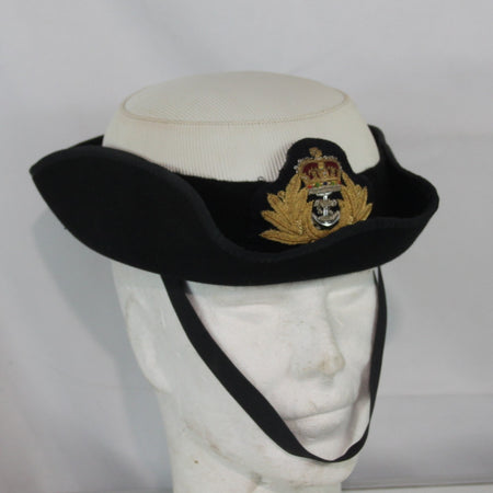 British Royal Navy Officers Tricorn Womens Dress Hat Genuine Surplus G1 (4460)