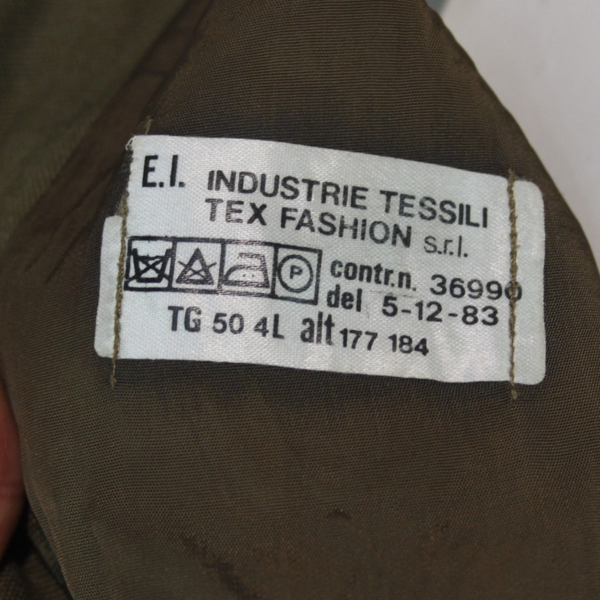 Genuine Surplus Italian Army Formal Dress Jacket Khaki Olive 38" Chest (3486)