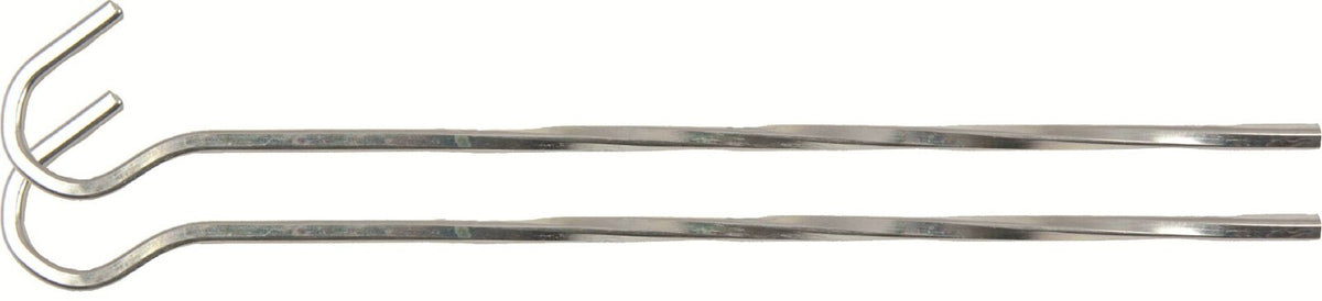 Highlander 21.5 cm Steel Twisted Tent Pegs Pack of 10 Twisted Steel Loose