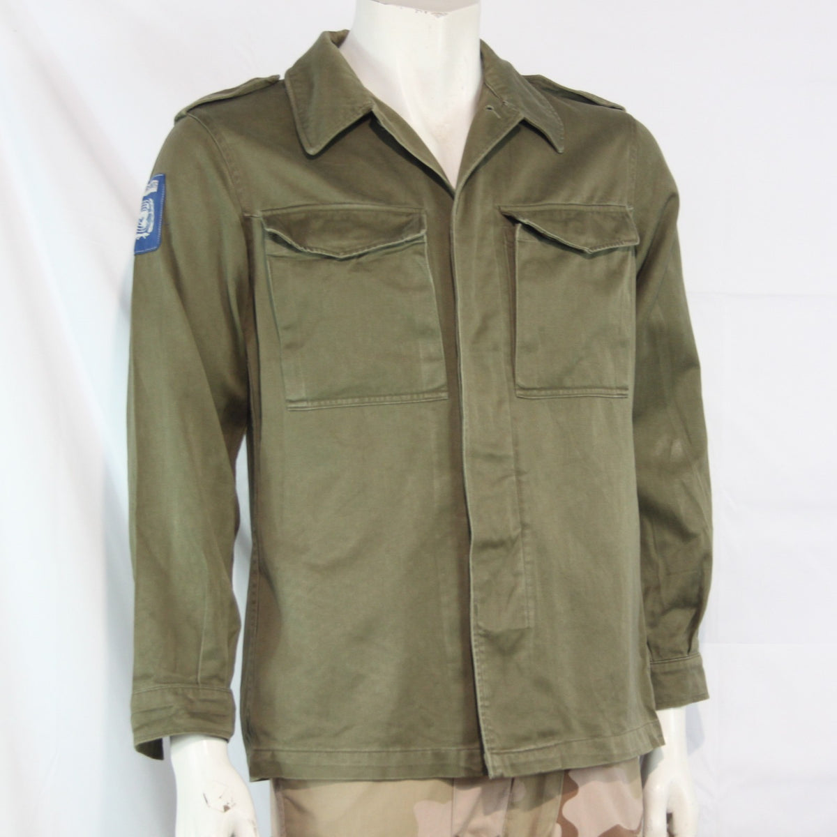 1970's Dated Dutch Army Heavyweight Shirt Genuine Surplus 36" Chest  (4074)