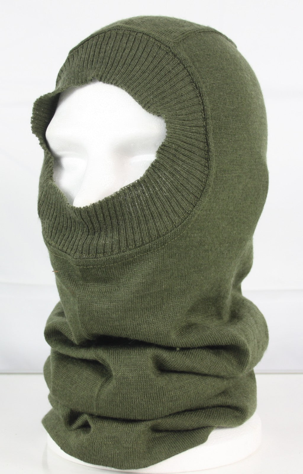 Genuine Surplus British Headover Balaclava Green Vintage Winter (1027)