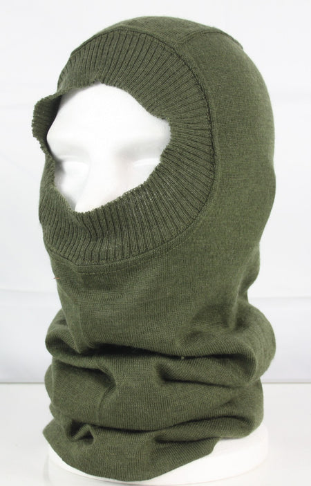 Genuine Surplus British Headover Balaclava Green Vintage Winter (1027)