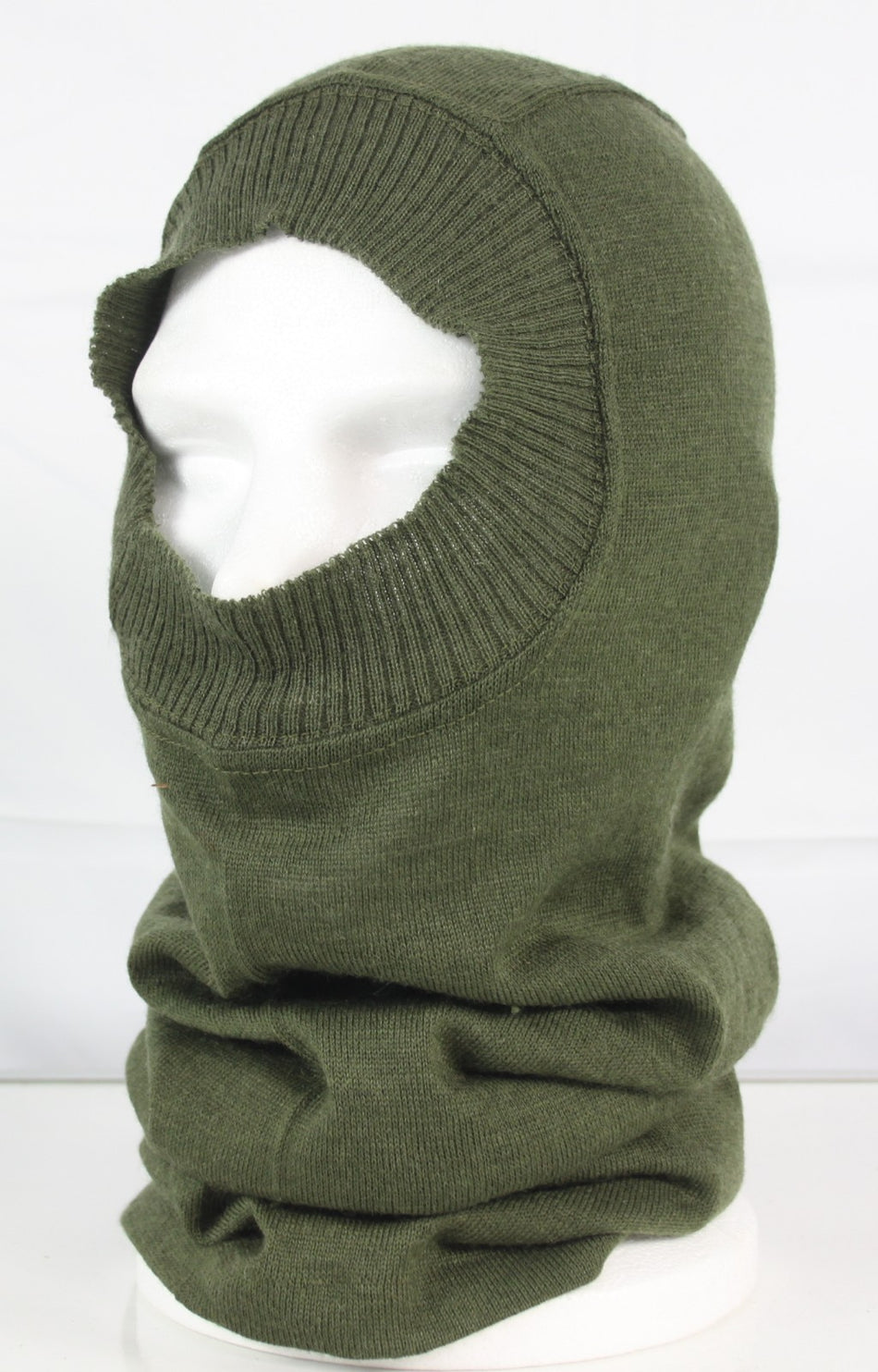 Genuine Surplus British Headover Balaclava Green Vintage Winter (1027)