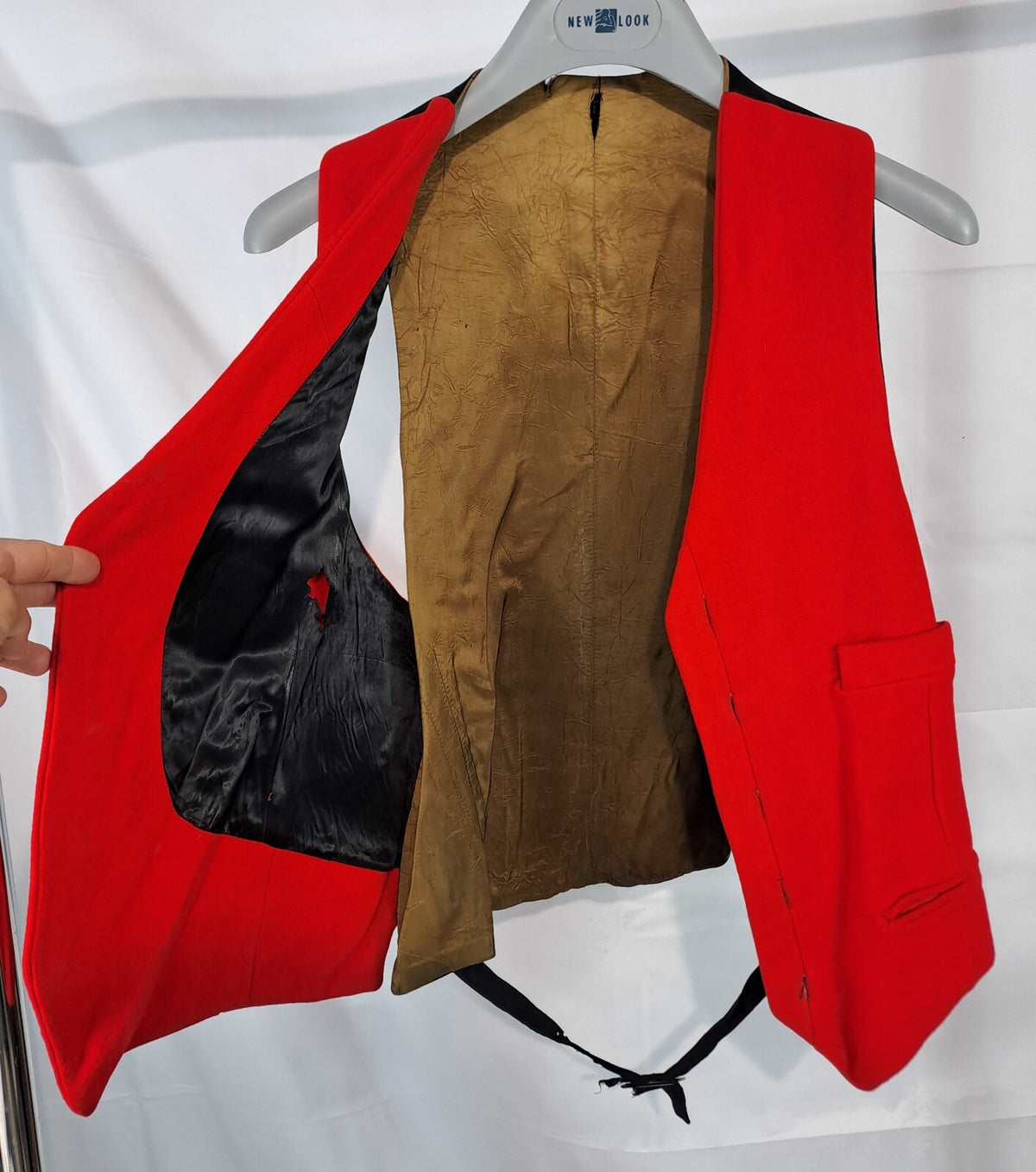 Genuine Surplus Vintage Military Red Waistcoat 34" Chest (2343)