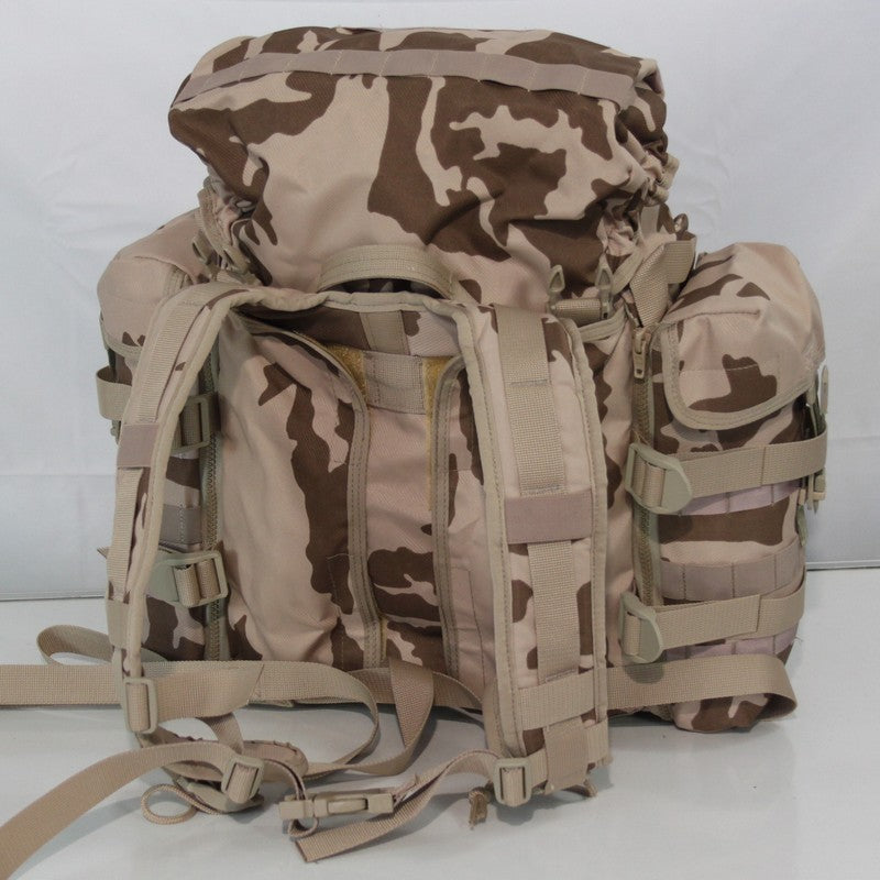 NEW Genuine Surplus Czech Army Desert Rucksack Daysack Camo Holes in Base (3371)
