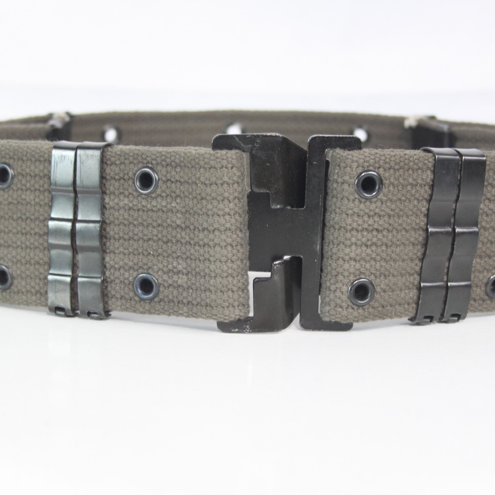 Genuine Surplus Spanish Army Belt 59mm Width Webbing Belt Olive 28-38" (4090)