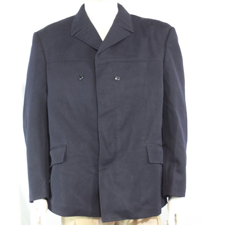 French Wool Mix Military Coat Jacket Pea/Deck Coat Genuine 38-40" (3646)