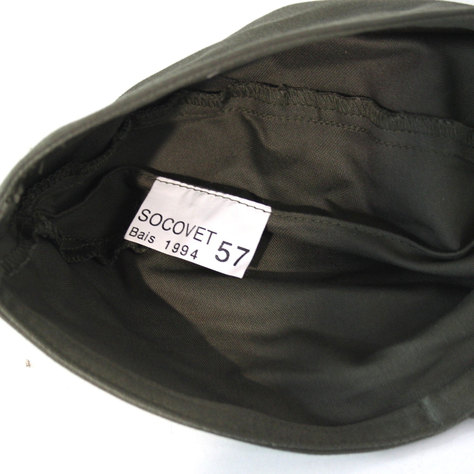 Genuine Surplus French Army Rounded Peak Olive Fatigue Cap Supergrade