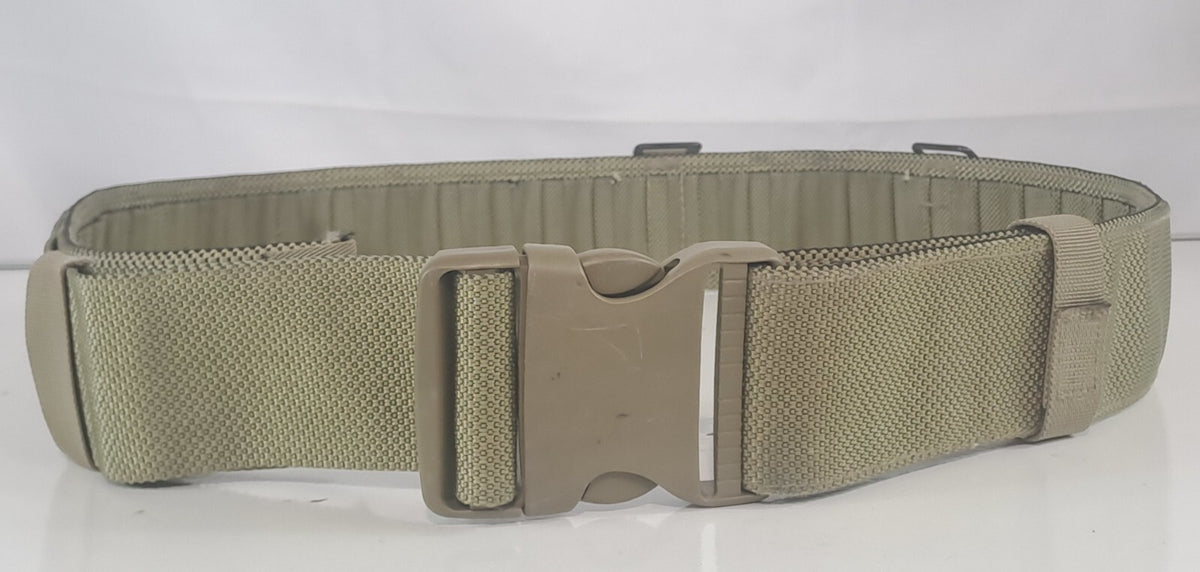 Genuine Surplus British Forces Light Olive Webbing Belt Plastic Buckle (2430)