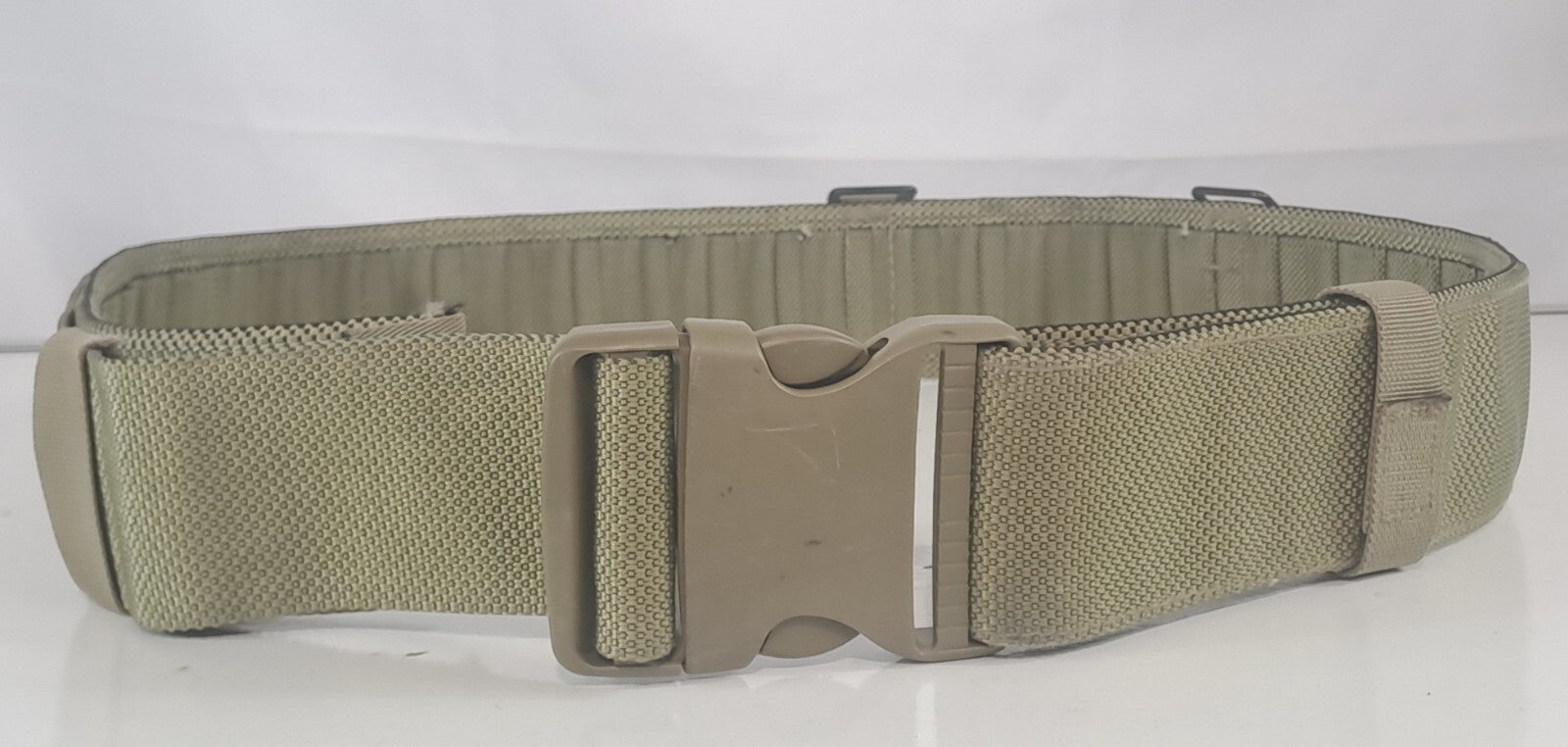 Genuine Surplus British Forces Light Olive Webbing Belt Plastic Buckle (2430)