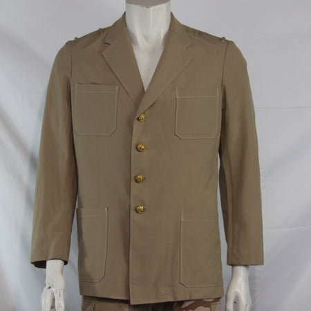 Genuine Surplus French Naval Dress Jacket Sand Grade 2 40" Chest (3490)