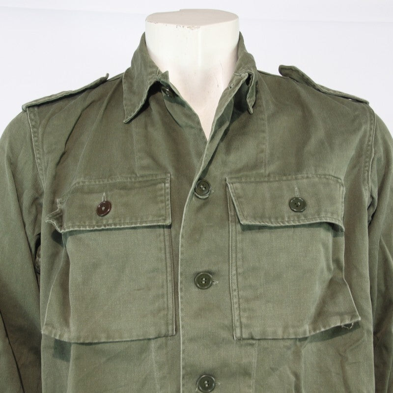 Genuine Surplus Dutch Army Olive Green Vintage Field Shirt Cotton  (3179)