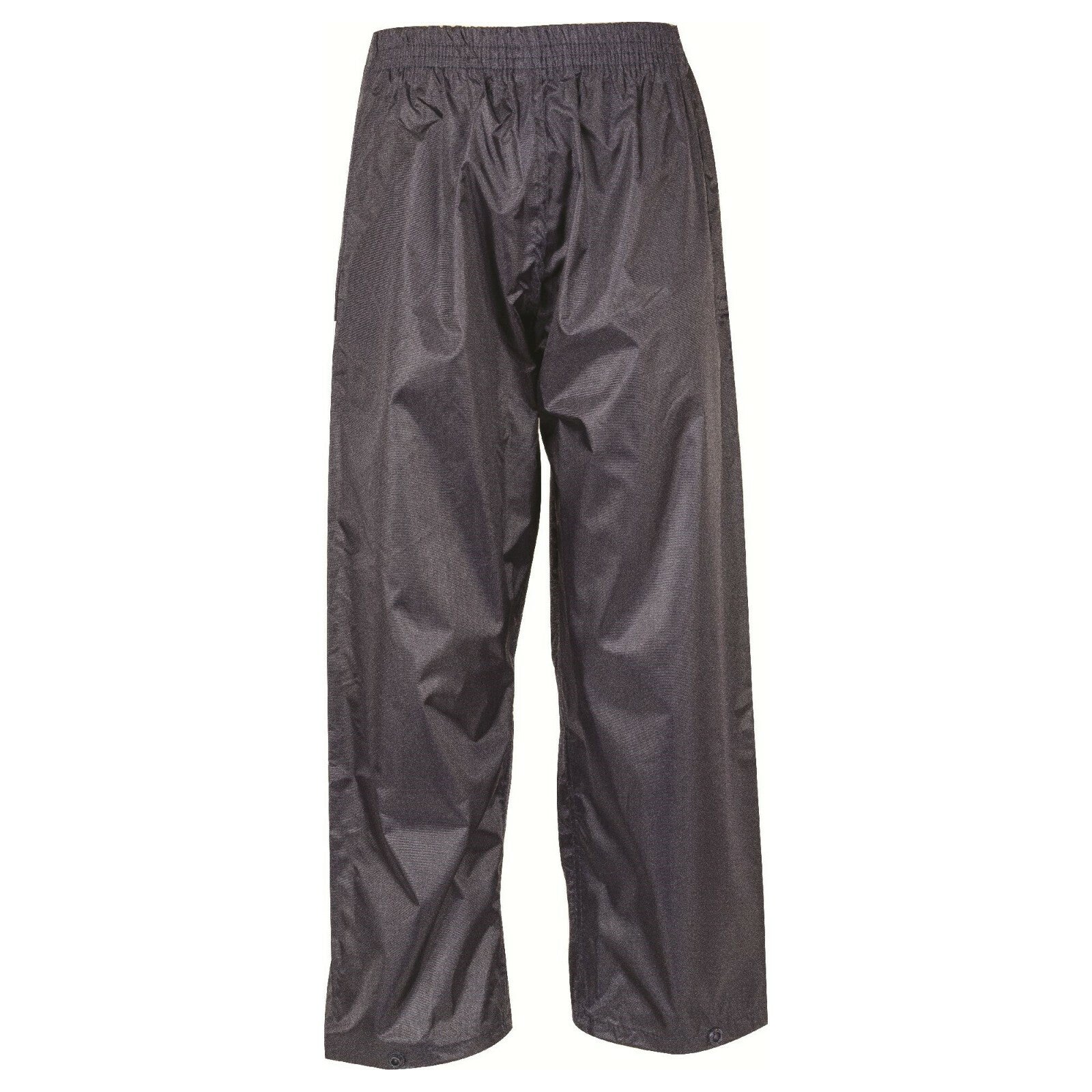 Kids Stormguard Waterproof Rain  Trousers Childrens PVC Packaway Navy Boys Girls