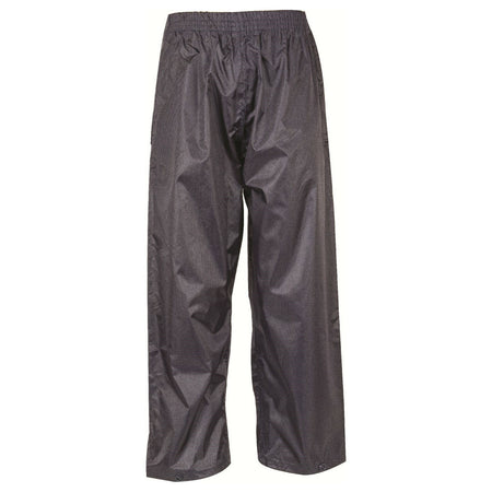 Kids Stormguard Waterproof Rain  Trousers Childrens PVC Packaway Navy Boys Girls