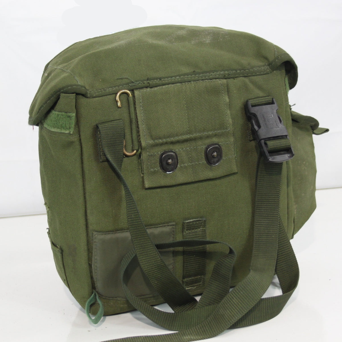 Genuine Surplus British Respirator Pack Plain Olive Green Side Bag 3401