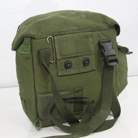 Genuine Surplus British Respirator Pack Plain Olive Green Side Bag 3401