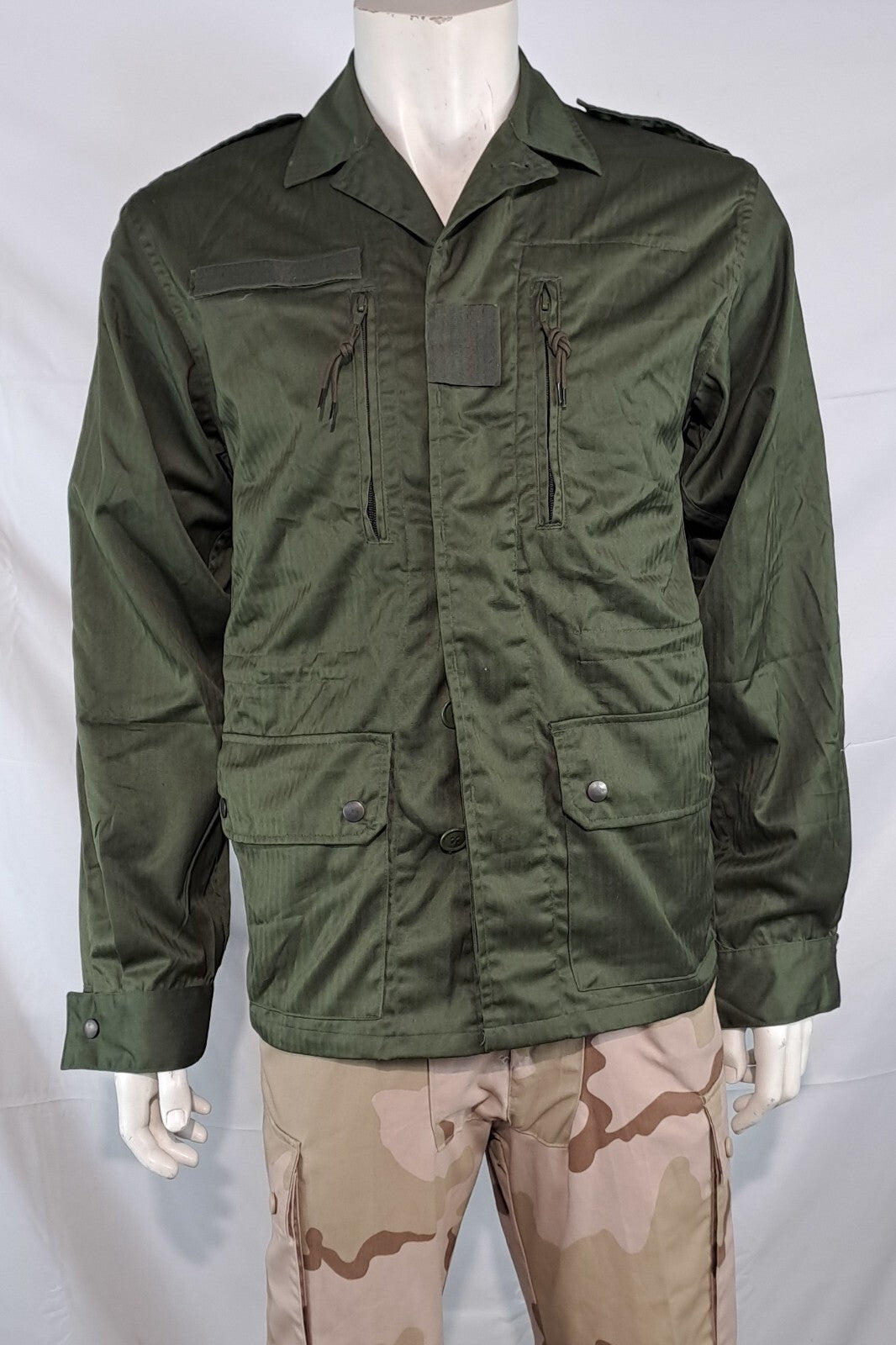 Genuine Surplus French Army Lightweight Combat Jacket Olive Green (3074)