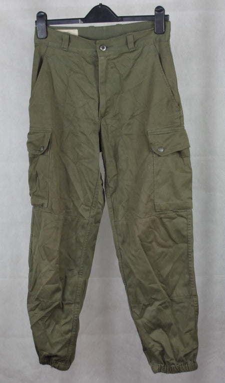 Genuine Surplus French Army 1980s Vintage F2 Olive Green Army Combat Trousers