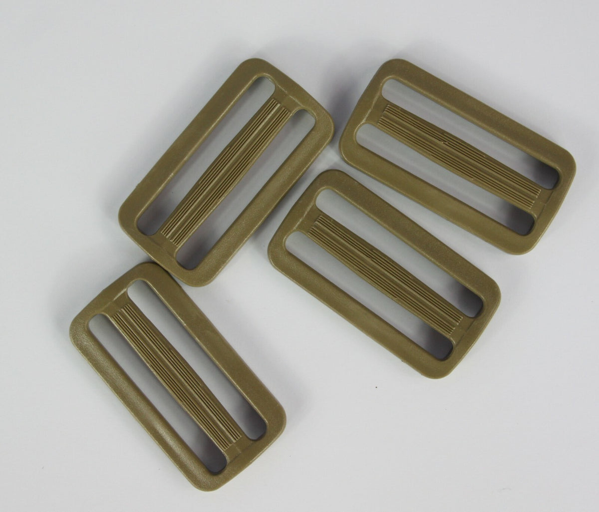 Tri-Glide Slider Buckles Black Tan Plastic Loops Rucksacks Replacement All Sizes