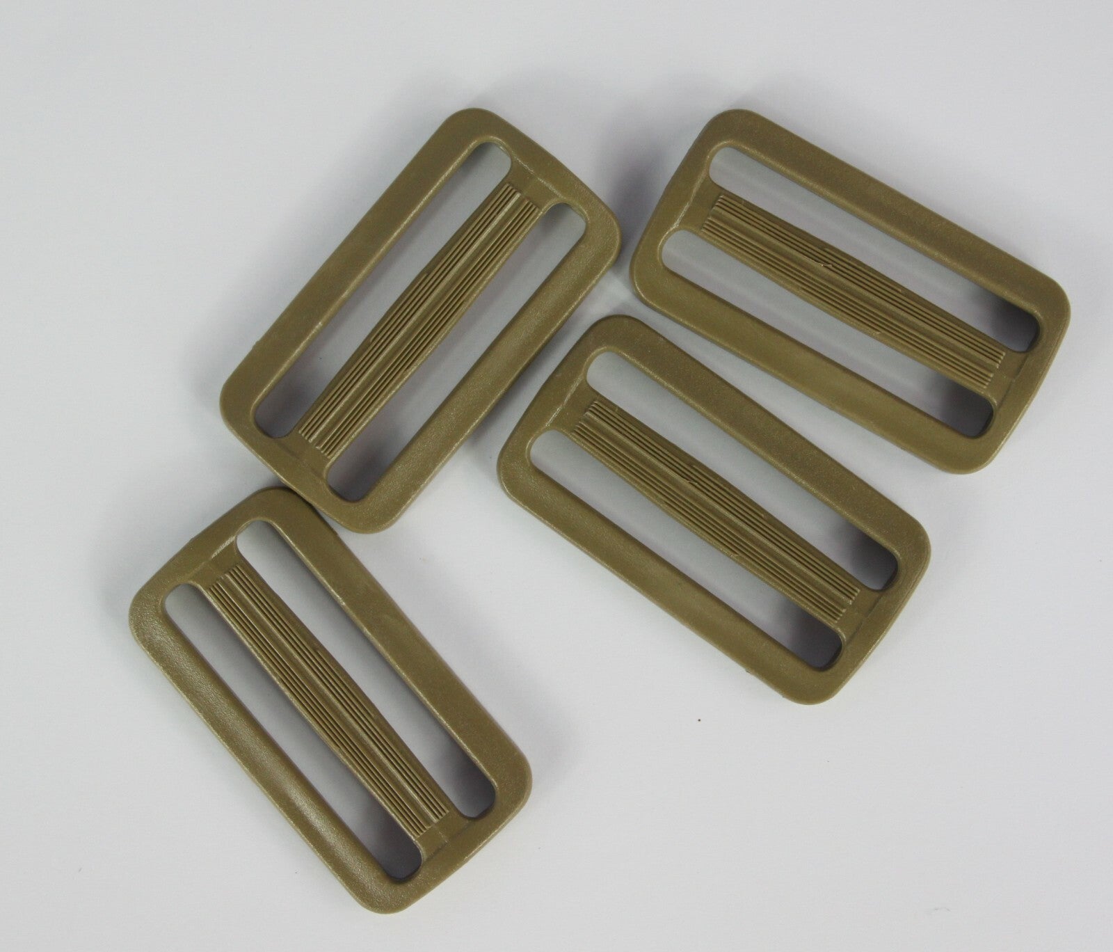 Tri-Glide Slider Buckles Black Tan Plastic Loops Rucksacks Replacement All Sizes