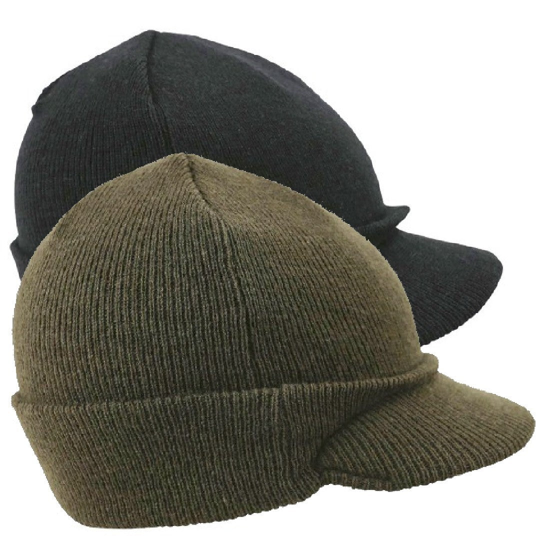 Peak Knitted Hat Watch Cap Thermal Thinsulate Winter Military Warm Beanie