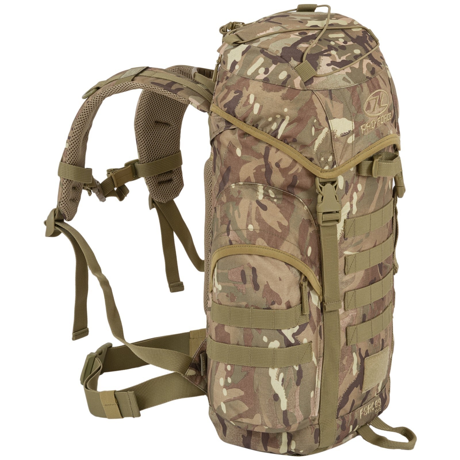 Highlander Forces 33L Rucksack Backpack Bergen Military Camo Olive Black