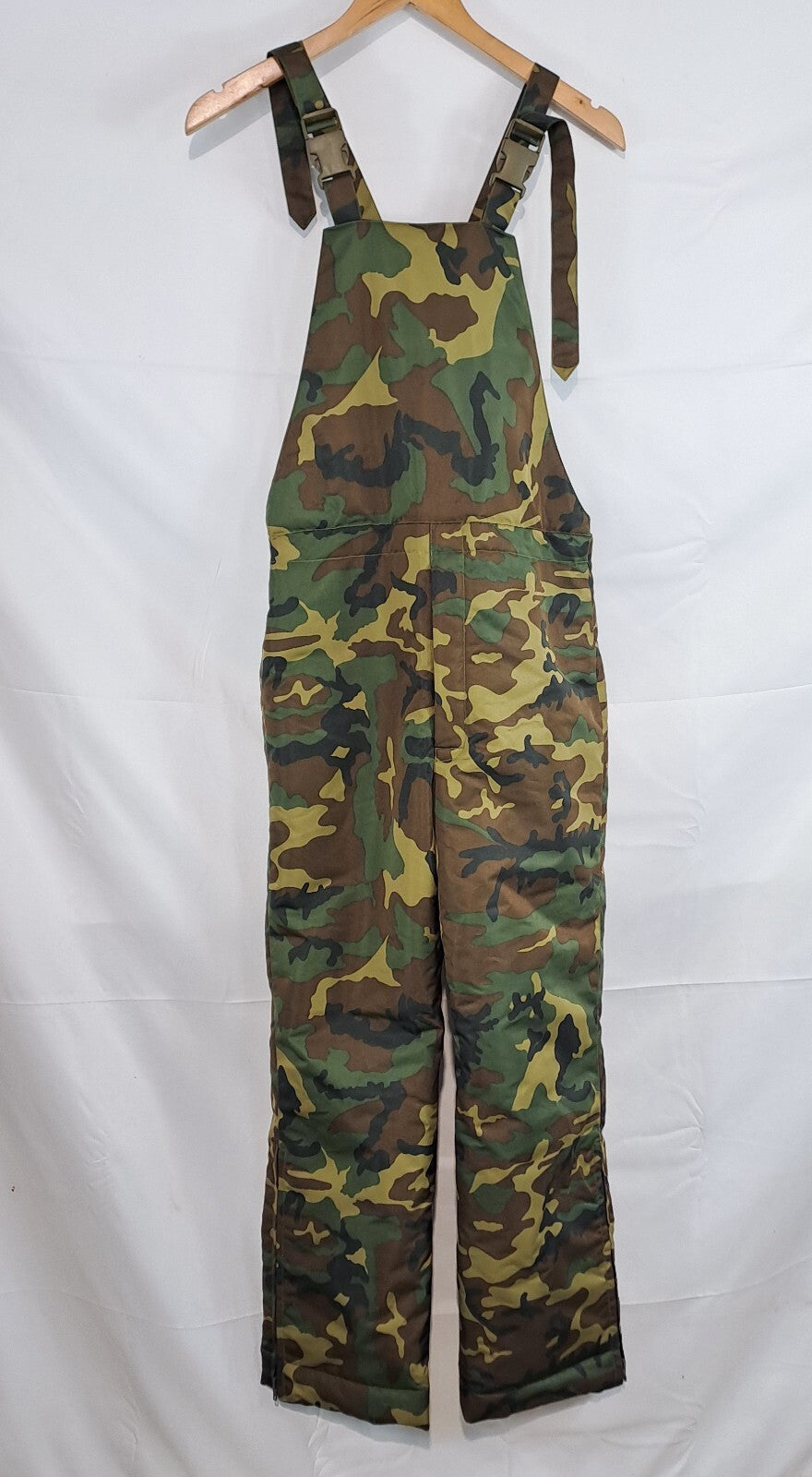 Genuine Surplus Spanish Army Camo Padded Winter Over Trousers 32" Waist (3028)