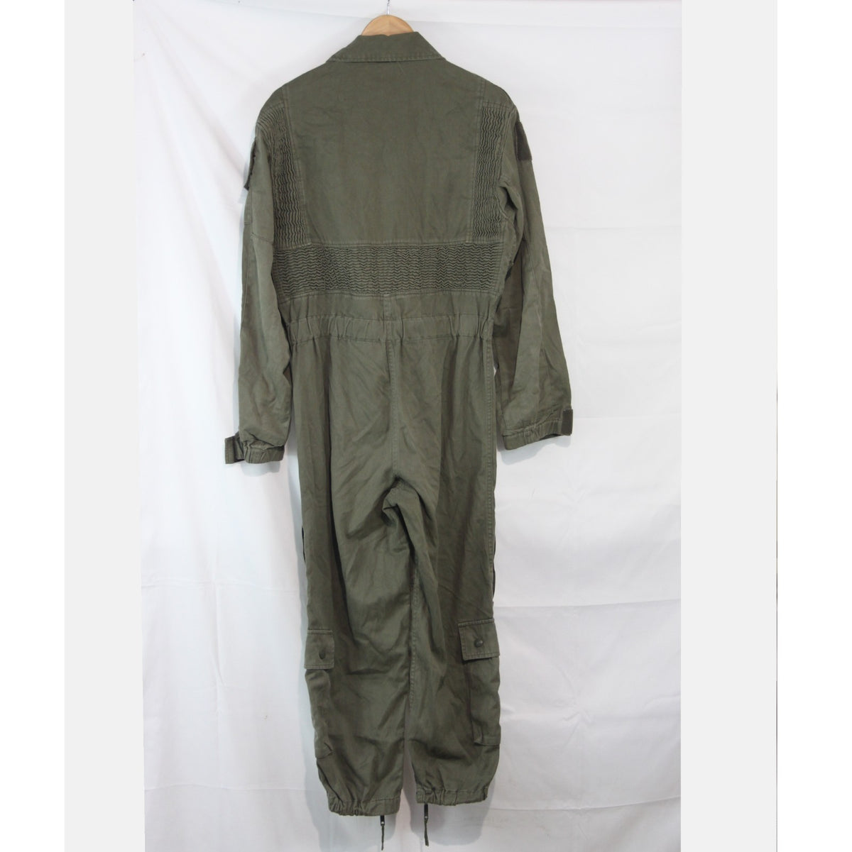 French Army AFV Coverall Olive Green Genuine Surplus 38" Chest Short (4172)