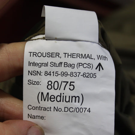 British Thermal Military PCS Padded Trousers Genuine Surplus Packaway (4041)
