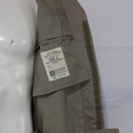 Genuine Surplus British Tropical 1973 Pattern Jacket Overall Sand 38-40" (3426)