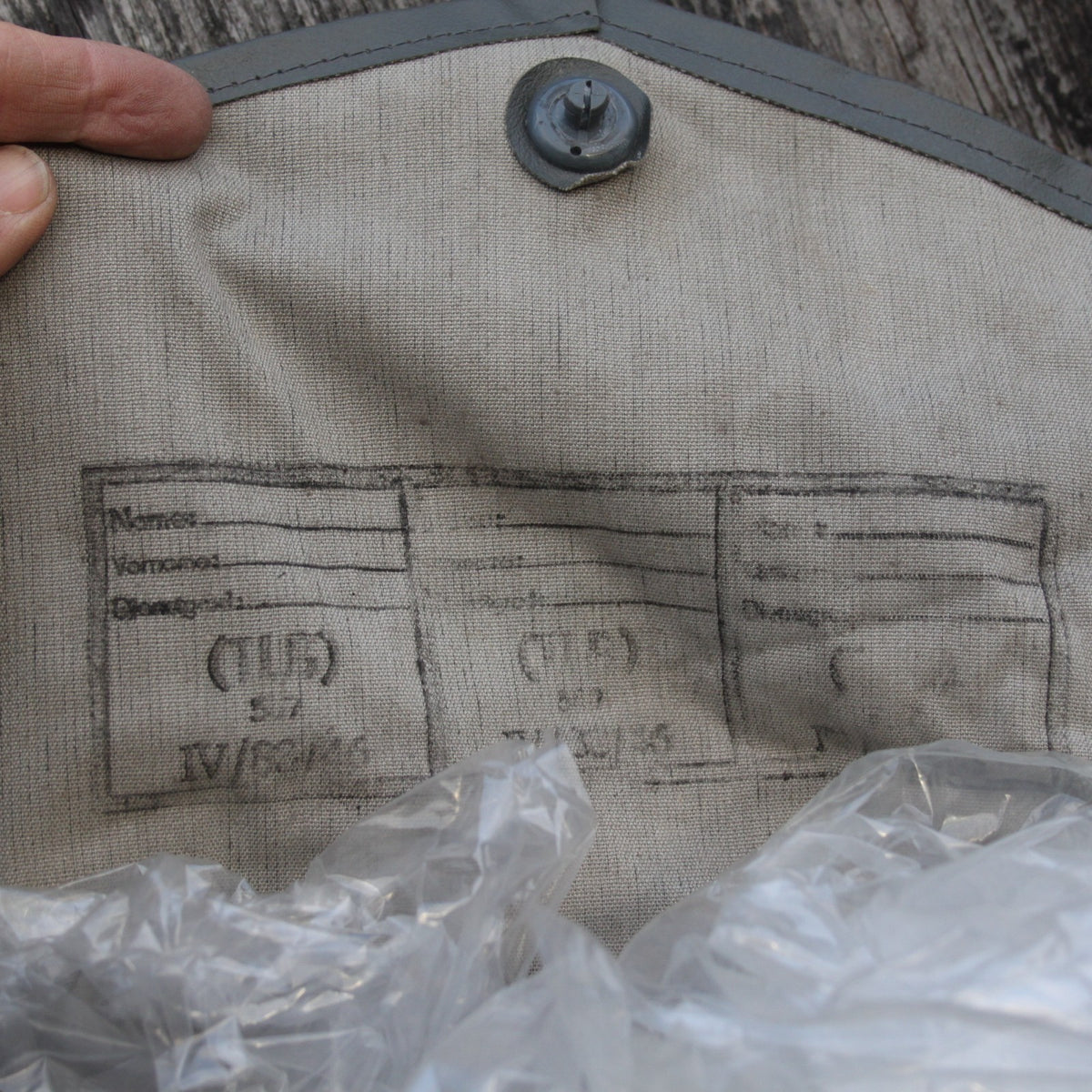 Genuine Surplus Hungarian Army Side Bag Waterproof Fabric PVC Small Bag (3755)