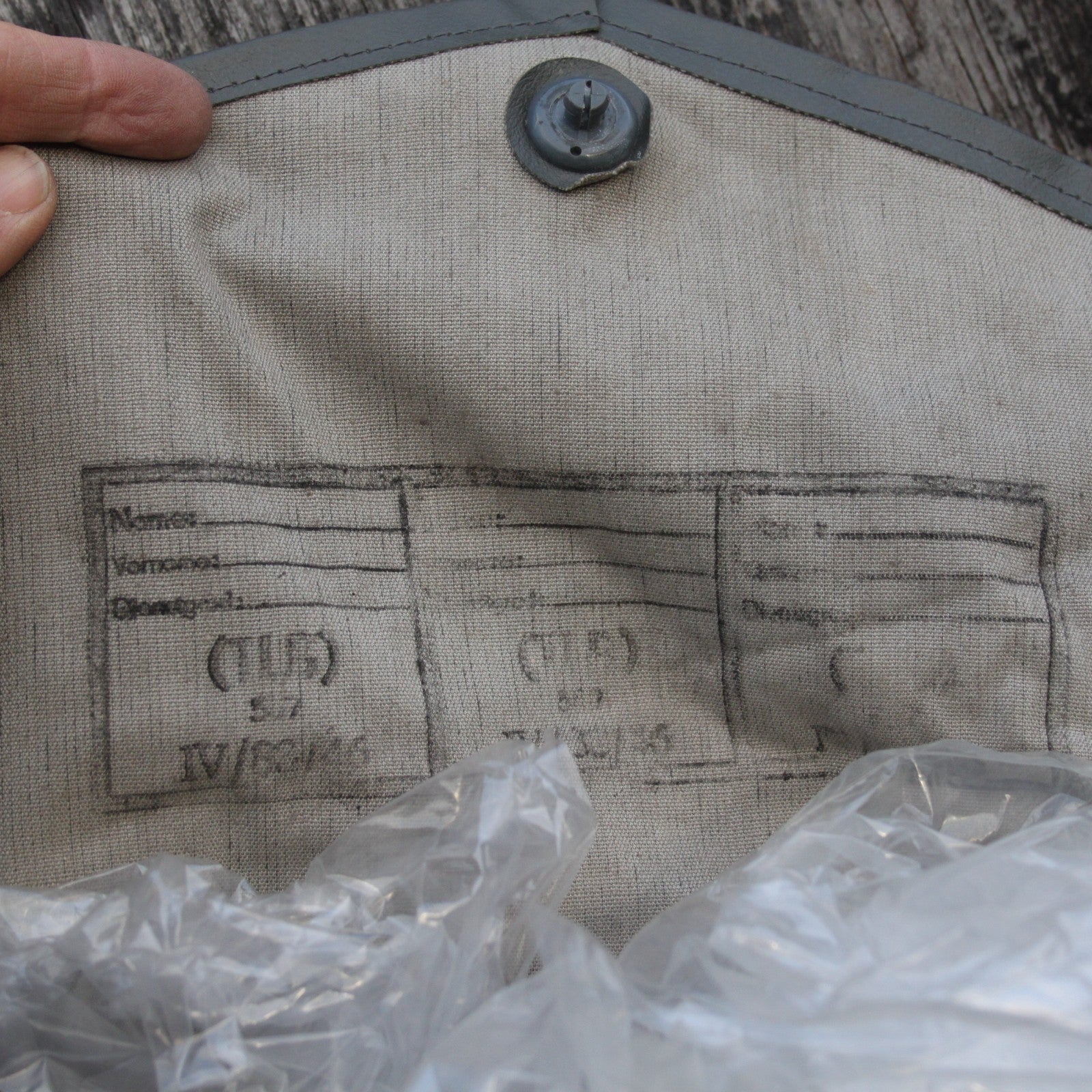 Genuine Surplus Hungarian Army Side Bag Waterproof Fabric PVC Small Bag (3755)