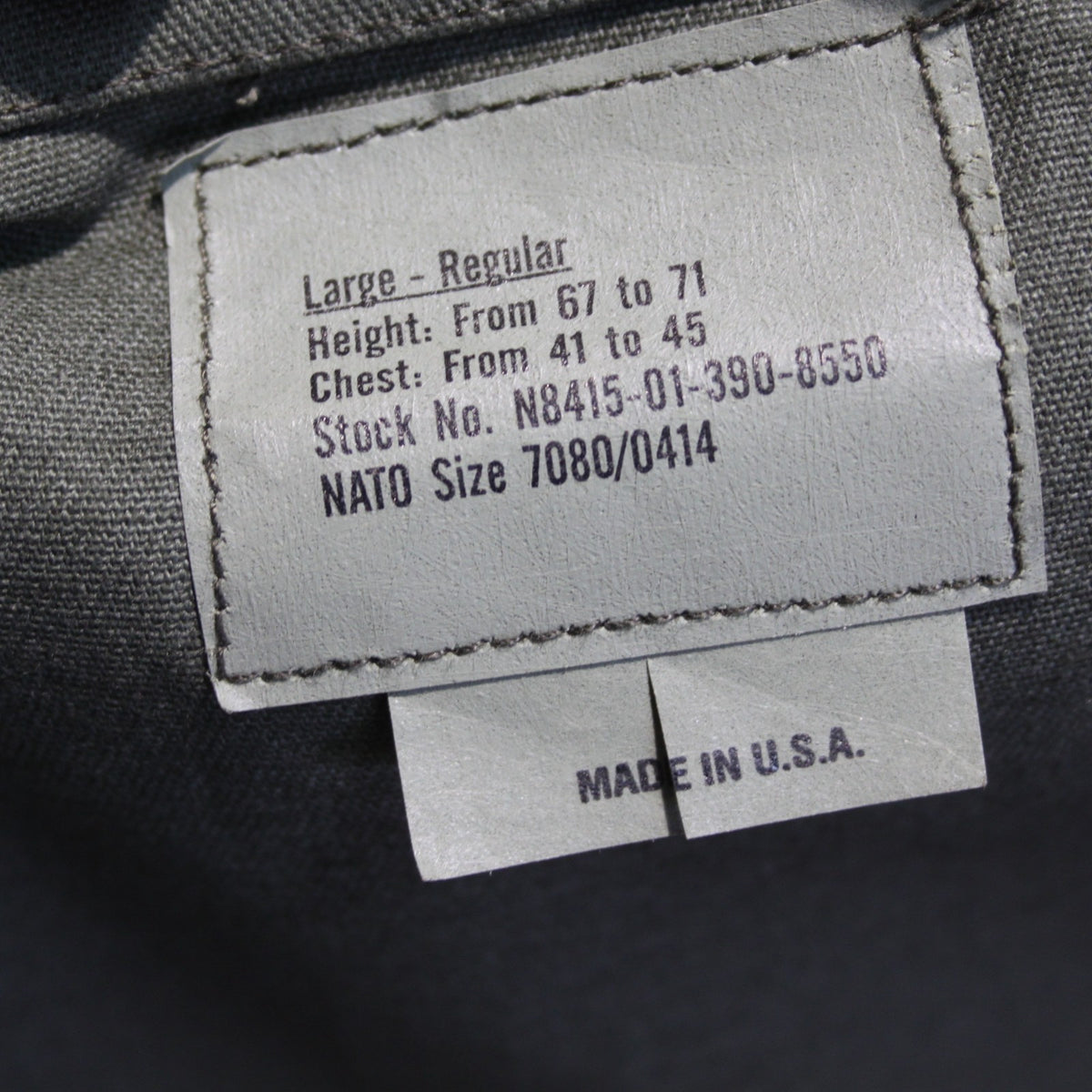 Genuine Surplus US Vintage Military Shirt Olive Green Short Sleeve 41-45" (4067)