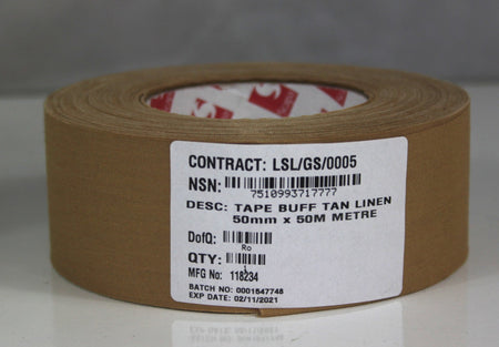 Genuine Surplus Brit Self Adhesive Fabric Scapa Tape Green Tan Sniper Roll