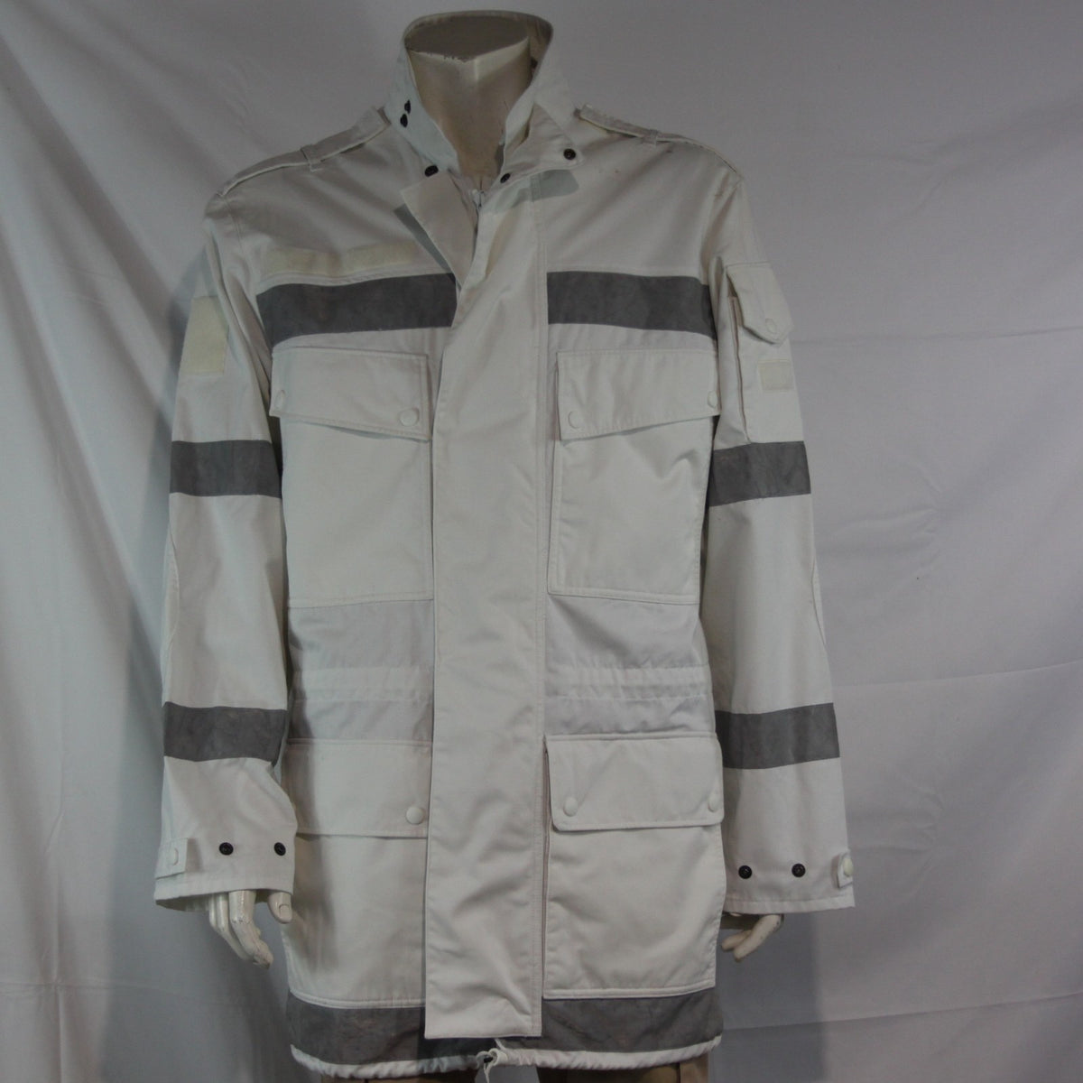 Dutch Army Parka White Reflective Strips Unlined 40-42"Genuine Surplus (4117)