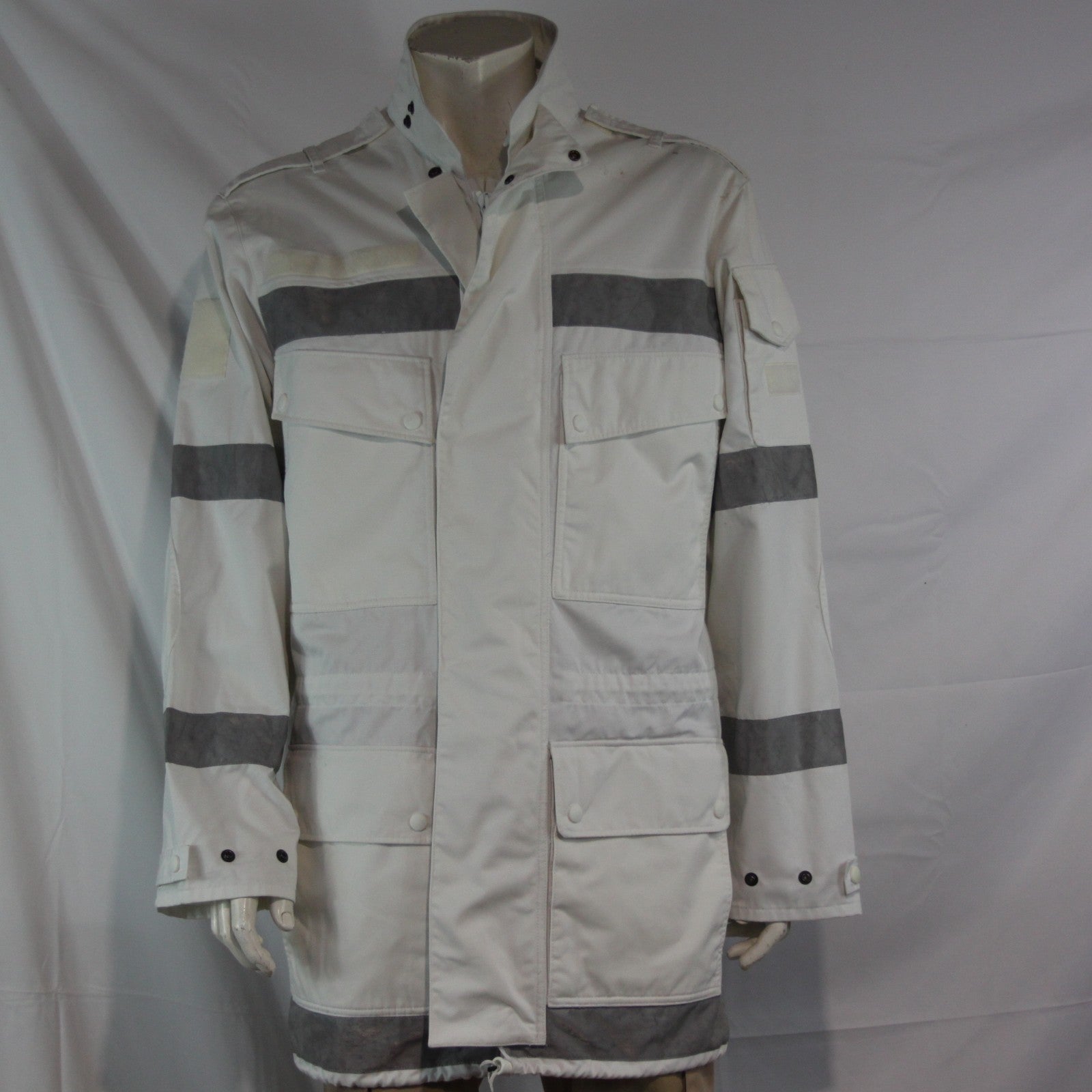 Dutch Army Parka White Reflective Strips Unlined 40-42"Genuine Surplus (4117)