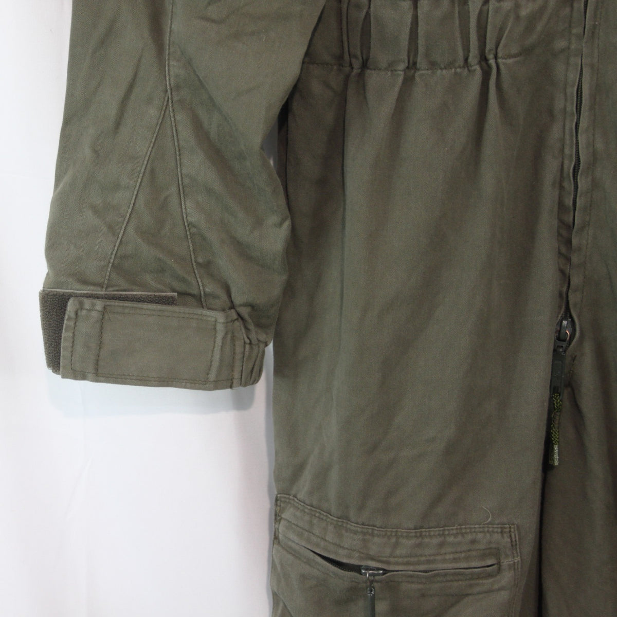 French Army AFV Coverall Olive Green Genuine Surplus 38" Chest Short (4172)