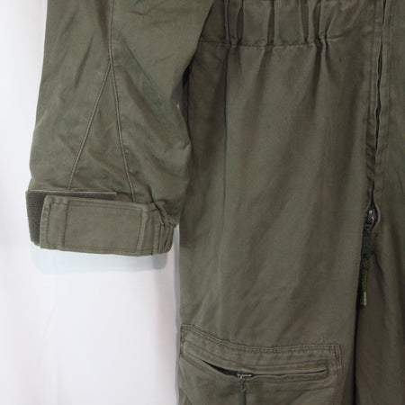 French Army AFV Coverall Olive Green Genuine Surplus 38" Chest Short (4172)