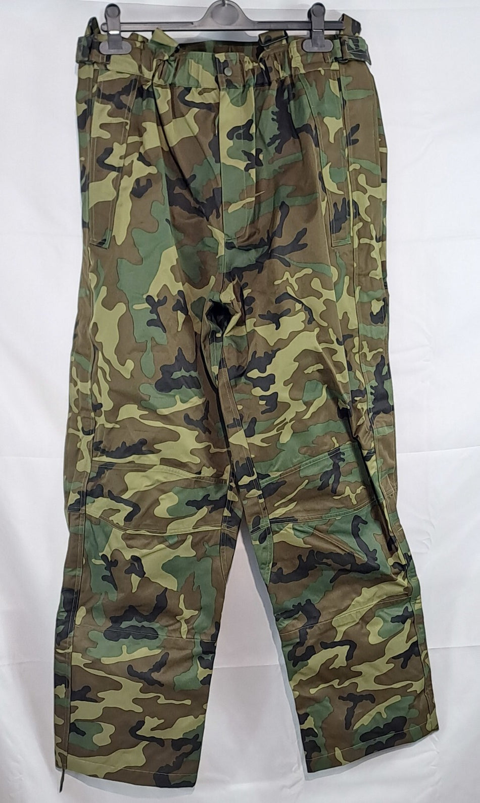 New Genuine Surplus Spanish Military Waterproof Over Trousers Woodland (2539)