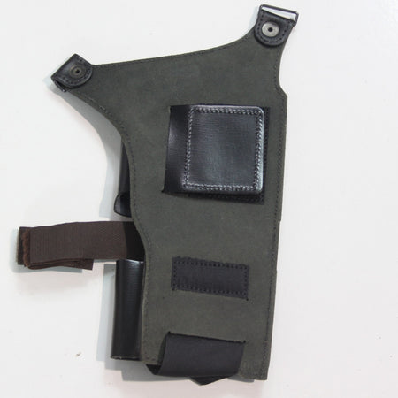 Scorpion Leather Covert Holster Hook and Loop Flat Black (4056)