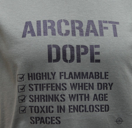 Aircraft Dope Aviation Small Plane Self Build Exclusive Printed T-Shirt Green