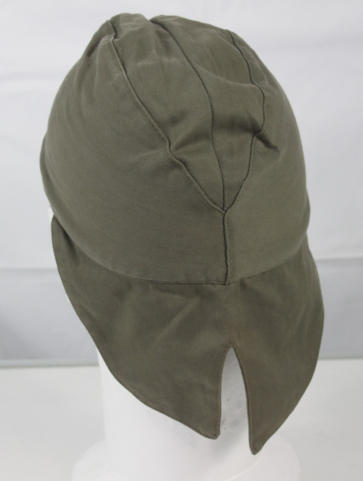 Genuine Surplus French Army Bigeard Olive  Sun Hat Fatigue Cap Neck Flap