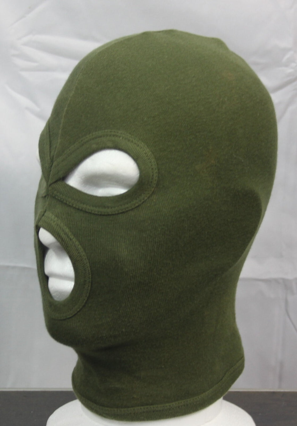 Milcom Lightweight Cotton Balaclava Ideal For Bikers Cyclists Etc Olive Green
